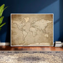 Colorful Watercolor World Map Canvas Wall Art – Framed by MyGreatCanvas | Canvas Wall Art Prints | Photo Prints & Wall Decor