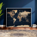World Map Canvas Print – Detailed Map of the World Wall Art by MyGreatCanvas | Canvas Wall Art Prints | Photo Prints & Wall Decor