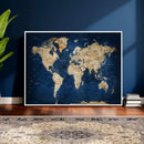 World Map Canvas Print – Framed Travel Map Wall Art for by MyGreatCanvas | Canvas Wall Art Prints | Photo Prints & Wall Decor