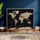 World Map Wall Art Print – Detailed Map of the World Wall by MyGreatCanvas | Canvas Wall Art Prints | Photo Prints & Wall Decor