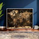 World Map Canvas Print, Modern Decorative Framed Map Artwork by MyGreatCanvas | Canvas Wall Art Prints | Photo Prints & Wall Decor