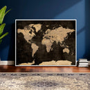 World Map Canvas Print – Detailed Map of the World Wall Art