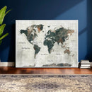 World Map Canvas Print – Framed Travel Map Wall Art for by MyGreatCanvas | Canvas Wall Art Prints | Photo Prints & Wall Decor