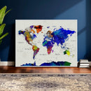 Vintage World Map Canvas Wall Art – Framed Travel Map with by MyGreatCanvas | Canvas Wall Art Prints | Photo Prints & Wall Decor