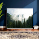 Misty Mountain Forest Canvas Print, Foggy Pine Trees Nature by MyGreatCanvas | Canvas Wall Art Prints | Photo Prints & Wall Decor