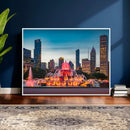 Chicago Wall Art Canvas Print - Chicago City Downtown Night by MyGreatCanvas | Canvas Wall Art Prints | Photo Prints & Wall Decor