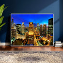 Chicago Wall Art Canvas Print - Chicago City Downtown Night by MyGreatCanvas | Canvas Wall Art Prints | Photo Prints & Wall Decor