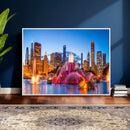 Chicago Wall Art Canvas Print, Chicago City Downtown Night by MyGreatCanvas | Canvas Wall Art Prints | Photo Prints & Wall Decor