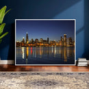 Chicago Wall Art Canvas Print - Chicago City Downtown Night by MyGreatCanvas | Canvas Wall Art Prints | Photo Prints & Wall Decor