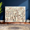 Farmhouse Texas Longhorn Wall Art Canvas Print - Abstract by MyGreatCanvas | Canvas Wall Art Prints | Photo Prints & Wall Decor