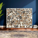 Abstract Longhorn Wall Art Canvas Print - Cow Animal Drawing by MyGreatCanvas | Canvas Wall Art Prints | Photo Prints & Wall Decor