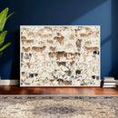 Farmhouse Longhorn Wall Art Canvas Print - Abstract Farm by MyGreatCanvas | Canvas Wall Art Prints | Photo Prints & Wall Decor