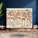 Gazelle Wall Art Canvas Print - Abstract Antelope Wall Art by MyGreatCanvas | Canvas Wall Art Prints | Photo Prints & Wall Decor