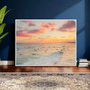 Sunset Beach Wall Art Canvas Print – Soft Coastal by MyGreatCanvas | Canvas Wall Art Prints | Photo Prints & Wall Decor