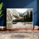 Lake Braies Alpine Landscape Wall Art Canvas Print, by MyGreatCanvas | Canvas Wall Art Prints | Photo Prints & Wall Decor