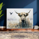 Abstract Highland Cow Animal Wall Art Canvas Print by MyGreatCanvas | Canvas Wall Art Prints | Photo Prints & Wall Decor