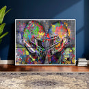 Graffiti Football Helmets Wall Art Canvas Print, Urban by MyGreatCanvas | Canvas Wall Art Prints | Photo Prints & Wall Decor