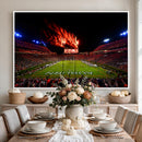 Auburn Stadium Wall Art Canvas Print, College Football Night
