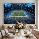 Detroit Lions Stadium Wall Art Canvas Print, Football Field