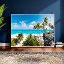 Tropical Beach Wall Art Canvas Print, Palm Tree Ocean by MyGreatCanvas | Canvas Wall Art Prints | Photo Prints & Wall Decor