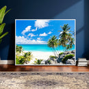 Tropical Beach Wall Art Canvas Print, Palm Tree Ocean by MyGreatCanvas | Canvas Wall Art Prints | Photo Prints & Wall Decor