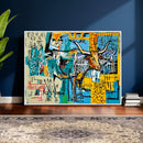 Basquiat Style Bird Bull Graffiti Wall Art Canvas Print, by MyGreatCanvas | Canvas Wall Art Prints | Photo Prints & Wall Decor