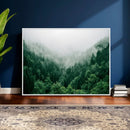 Misty Pine Forest Wall Art Canvas Print, Foggy Evergreen by MyGreatCanvas | Canvas Wall Art Prints | Photo Prints & Wall Decor
