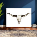 Longhorn Skull Wall Art Canvas Print – Rustic Western by MyGreatCanvas | Canvas Wall Art Prints | Photo Prints & Wall Decor