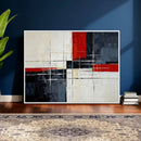 Navy Red Abstract Wall Art Canvas Print, Modern Luxury by MyGreatCanvas | Canvas Wall Art Prints | Photo Prints & Wall Decor