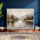 Abstract Landscape Wall Art Canvas Print, Modern Lake by MyGreatCanvas | Canvas Wall Art Prints | Photo Prints & Wall Decor
