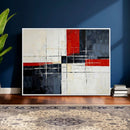 Navy Red Abstract Wall Art Canvas Print, Modern Luxury by MyGreatCanvas | Canvas Wall Art Prints | Photo Prints & Wall Decor