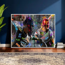 Graffiti Baseball Player Street Art Wall Art Canvas Print by MyGreatCanvas | Canvas Wall Art Prints | Photo Prints & Wall Decor