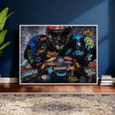 Graffiti American Football Player Street Art Wall Art Canvas by MyGreatCanvas | Canvas Wall Art Prints | Photo Prints & Wall Decor