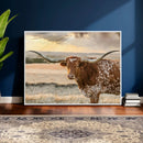 Texas Longhorn Wall Art Canvas Print, Western Ranch Bull by MyGreatCanvas | Canvas Wall Art Prints | Photo Prints & Wall Decor