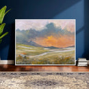 Mountain Sunset Wall Art Canvas Print Vintage Landscape by MyGreatCanvas | Canvas Wall Art Prints | Photo Prints & Wall Decor