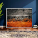 Black Orange Abstract Wall Art Canvas Print Modern Textured by MyGreatCanvas | Canvas Wall Art Prints | Photo Prints & Wall Decor