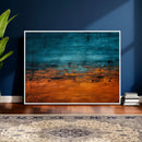 Teal Orange Abstract Wall Art Canvas Print Modern Large by MyGreatCanvas | Canvas Wall Art Prints | Photo Prints & Wall Decor