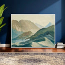 Shemelina Mountain Landscape, Mountains at Dawn Wall Art by MyGreatCanvas | Canvas Wall Art Prints | Photo Prints & Wall Decor