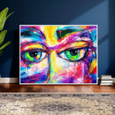 Colorful Abstract Face Wall Art Canvas Print – Modern Pop by MyGreatCanvas | Canvas Wall Art Prints | Photo Prints & Wall Decor