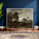 Adolf Dressler Landscape of the Oder River Wall Art Canvas by MyGreatCanvas | Canvas Wall Art Prints | Photo Prints & Wall Decor