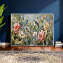 Vintage Birds and Flowers Wall Art Canvas Print, Botanical by MyGreatCanvas | Canvas Wall Art Prints | Photo Prints & Wall Decor
