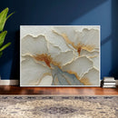 White Gold Floral Canvas Wall Art — Textured Flower Print | by MyGreatCanvas | Canvas Wall Art Prints | Photo Prints & Wall Decor