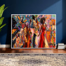 African American Jazz Singer Canvas Art — Red Dress Black by MyGreatCanvas | Canvas Wall Art Prints | Photo Prints & Wall Decor