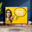 Pop Art Print Bathroom Sign Wall Art Canvas Print — Funny by MyGreatCanvas | Canvas Wall Art Prints | Photo Prints & Wall Decor