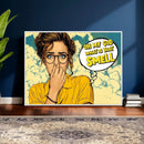 Pop Art Print Bathroom Sign Wall Art Canvas Print — Funny by MyGreatCanvas | Canvas Wall Art Prints | Photo Prints & Wall Decor