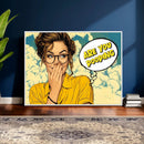 Pop Art Print Bathroom Sign Wall Art Canvas Print — Funny by MyGreatCanvas | Canvas Wall Art Prints | Photo Prints & Wall Decor