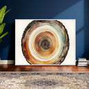 Natural Wood Slice Wall Art Canvas Print, Tree Ring Wall by MyGreatCanvas | Canvas Wall Art Prints | Photo Prints & Wall Decor