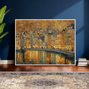 Gustav Klimt Golden Cityscape Wall Art Canvas Print, Framed by MyGreatCanvas | Canvas Wall Art Prints | Photo Prints & Wall Decor