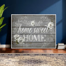 Home Sweet Home Sign Wall Art Canvas Print, Floral Farmhouse by MyGreatCanvas | Canvas Wall Art Prints | Photo Prints & Wall Decor