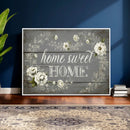 Home Sweet Home Wall Art Canvas Print, Floral Farmhouse by MyGreatCanvas | Canvas Wall Art Prints | Photo Prints & Wall Decor
